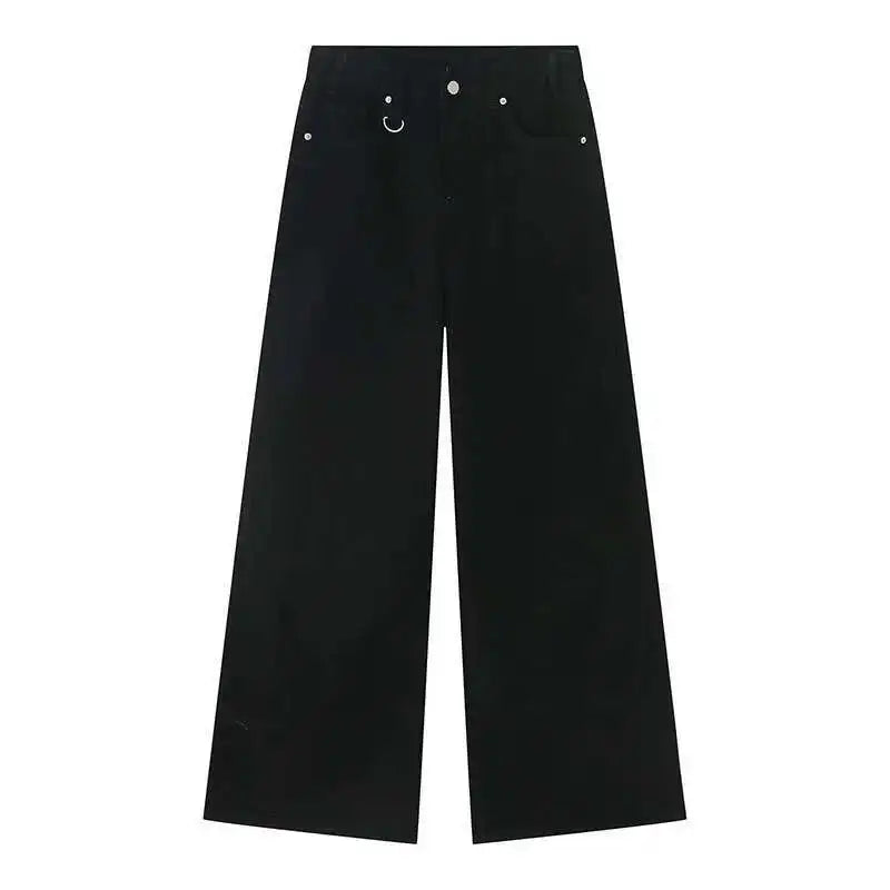 Calças Jeans Masculinas Azul Lavado Reta