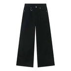 Calças Jeans Masculinas Azul Lavado Reta