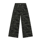 Calças Jeans Masculinas Azul Lavado Reta